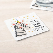 Inspiration Zebri-Mais Rechteckiger Pappuntersetzer (angewinkelt)