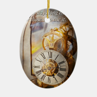 Inspiration - Zeit - Ein Blick zurück in die Zeit Keramik Ornament