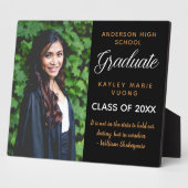 Inspiration Zitat Abschluss Foto Chic Graduate Fotoplatte (Seite)