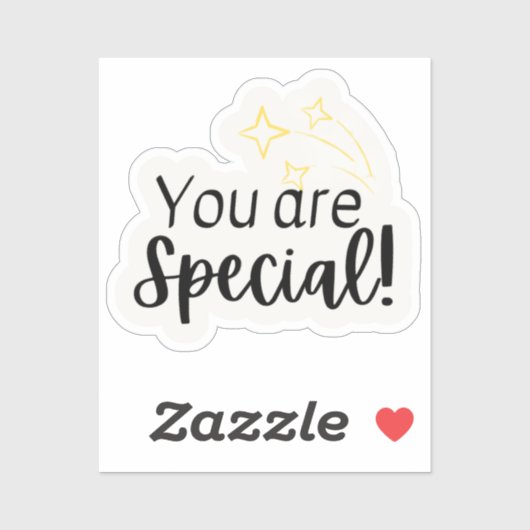 Inspiration-Zitat-Aufkleber Sie sind besonders Aufkleber (Blatt)