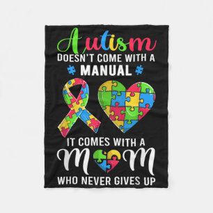 Inspiration Zitat Autismus Mama Shirt Autismus Awa Fleecedecke