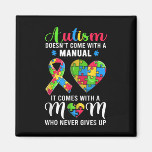 Inspiration Zitat Autismus Mama Shirt Autismus Awa Magnet