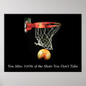 Inspiration Zitat Basketball-Shootwork-Poster Poster (Vorne)