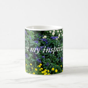 Inspiration Zitat Blume Foto Klassische Tasse