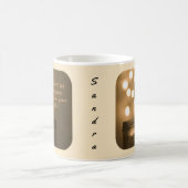 Inspiration Zitat Bokeh Lights Kaffeetasse (Mittel)