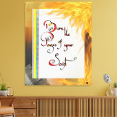 Inspiration Zitat Brennen Sie die Seiten Ihres Skr Leinwanddruck (Insitu (Wohnzimmer))