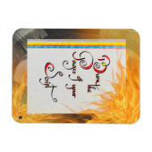 Inspiration Zitat Brennen Sie die Seiten Ihres Skr Magnet (Horizontal)