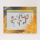 Inspiration Zitat Brennen Sie die Seiten Ihres Skr Puzzle (Horizontal)