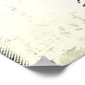 Inspiration Zitat Conquer aus der Typografie Poster (Ecke)