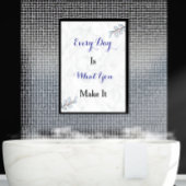 Inspiration Zitat Custom Modern Script Poster