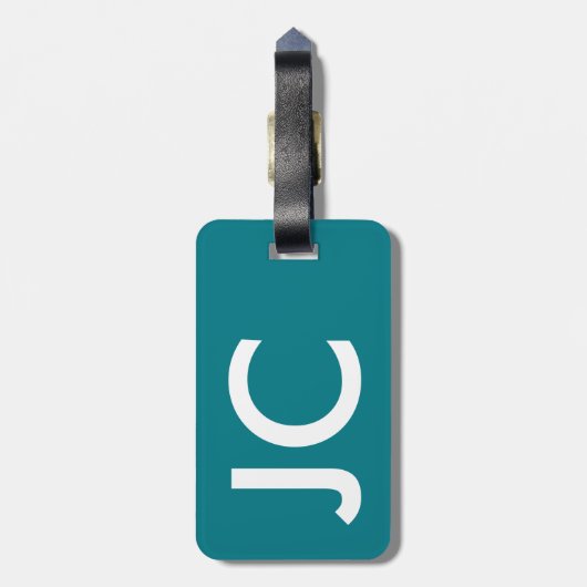 Inspiration Zitat, damit das Abenteuer beginnt Gepäckanhänger (Rückseite vertikal)