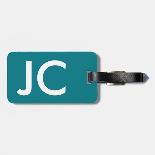 Inspiration Zitat, damit das Abenteuer beginnt Gepäckanhänger (Rückseite horizontal)