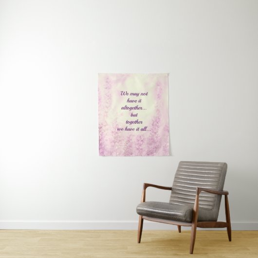 Inspiration-Zitat-Design Wandteppich (Beispiel)