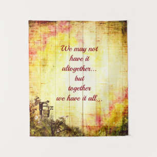 Inspiration-Zitat-Design Wandteppich