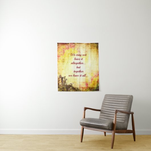 Inspiration-Zitat-Design Wandteppich (Beispiel)