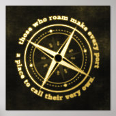 Inspiration Zitat diejenigen, die Roam ... Foliendrucke (Vorderseite)