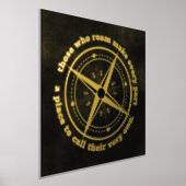 Inspiration Zitat diejenigen, die Roam ... Foliendrucke (Ablage )