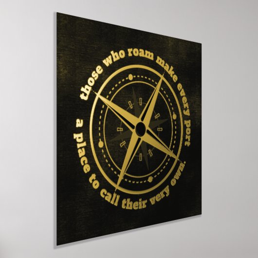 Inspiration Zitat diejenigen, die Roam ... Foliendrucke (Ablage )