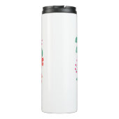 Inspiration Zitat erstellen Sie Ihre eigene Blüte Thermosbecher (Rückseite)