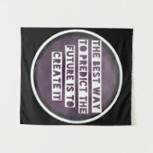 Inspiration Zitat erstellen Zukunftsband Wandteppich (Vorderseite (Horizontal))