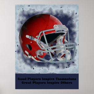 Inspiration Zitat Football Inspirier Team Poster