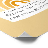 Inspiration Zitat Gelb Schlafzimmer Ästhetik Poster (Ecke)