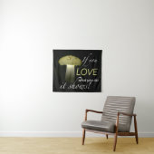 Inspiration Zitat glühende Solarzelle Mushroom Wandteppich (Beispiel (Horizontal))