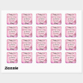Inspiration Zitat Great Day Rosa Sticker (Blatt)