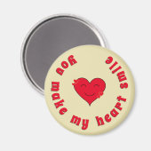 Inspiration Zitat Herz Lächeln Wertschätzung Magnet (Vorderseite/Rückseite)