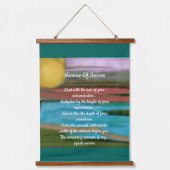 Inspiration Zitat Holzklappwand Wandteppiche (Vorderseite)