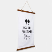 Inspiration Zitat Holzklappwand Wandteppiche (Gewinkelt)