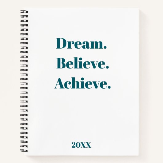 Inspiration Zitat-Journal und Planerdesign Notizblock (Vorderseite)