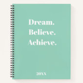 Inspiration Zitat-Journal und Planerdesign Notizblock (Vorderseite)