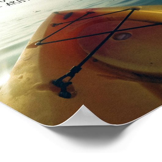 Inspiration Zitat Kayak Poster (Ecke)
