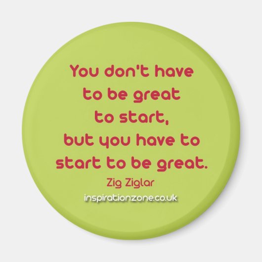 Inspiration Zitat-Kühlschrankmagnet Magnet (Vorne)