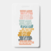 Inspiration Zitat-Lesezeichen Ausweis (Vorderseite)