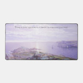 Inspiration Zitat Lila Blue Seascape Desk Mat Schreibtischunterlage (Vorderseite)