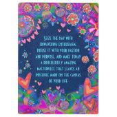 Inspiration Zitat machen heute Phantastisch Klemmbrett (Rückseite)