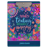 Inspiration Zitat machen heute Phantastisch Klemmbrett (Vorderseite)