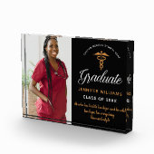 Inspiration Zitat Medical School Abschluss Chic Fotoblock (Rechts)