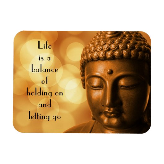Inspiration Zitat mit einem Buddha-Bild Magnet (Horizontal)