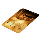 Inspiration Zitat mit einem Buddha-Bild Magnet (Linke Seite)