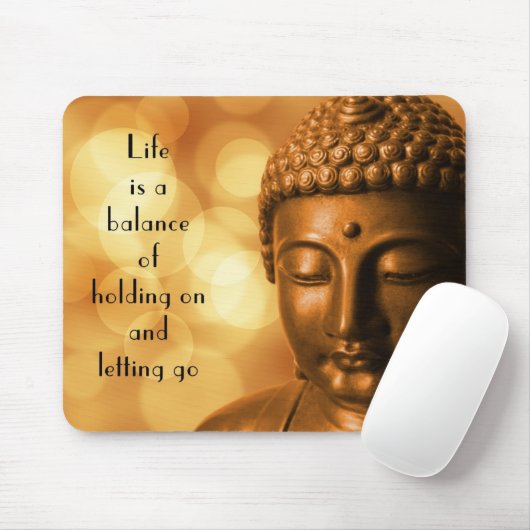 Inspiration Zitat mit einem Buddha-Bild Mousepad (Mit Mouse)