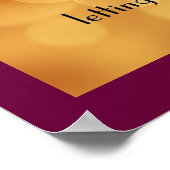 Inspiration Zitat mit einem Buddha-Bild Poster (Ecke)