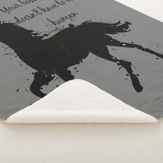 Inspiration Zitat Pferd Beste Freunde Liebe Sherpadecke (3/4)