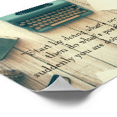 Inspiration Zitat Poster, das Unmöglich macht Poster (Ecke)