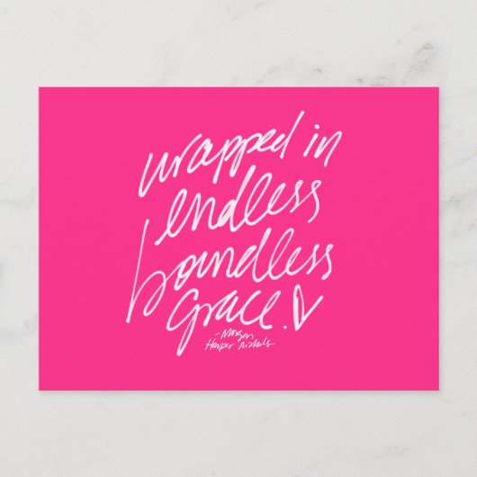 Inspiration Zitat Postkarte Handgeschriebene Schri (Vorderseite)