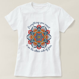 Inspiration Zitat Red Blue Mandala Dream Catcher T-Shirt