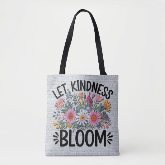 Inspiration/Zitat/Redewendungen/Blume Tasche (Vorderseite)