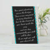 Inspiration Zitat Santa Fe Abschluss Karten (Stehend Vorderseite)